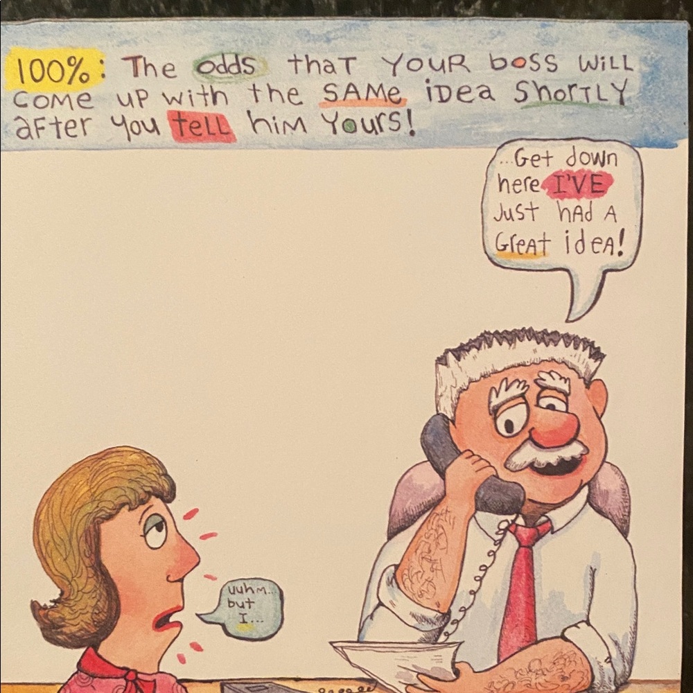 Humorous Office Cartoon Notepad By Colorbok - Picture 5 of 5